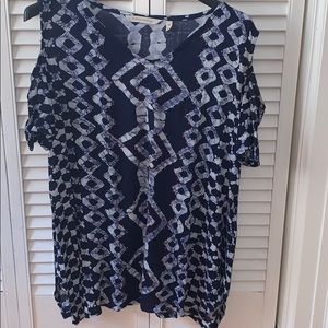 Soft Surroundings peek a boo shirt, Petite Medium